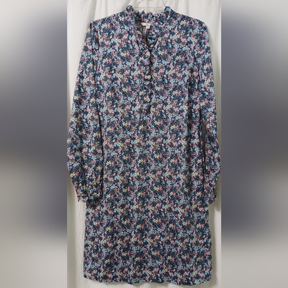 EUC BODEN Dolores Floral Long Sleeve Shift Dress Women’s size 8L